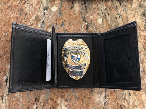 police badge wallet money clip.